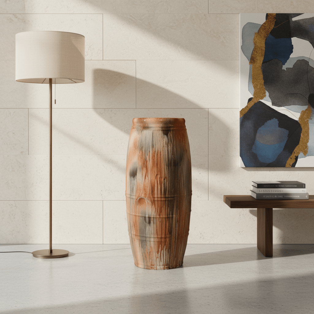 Rustfall Barrel Planter