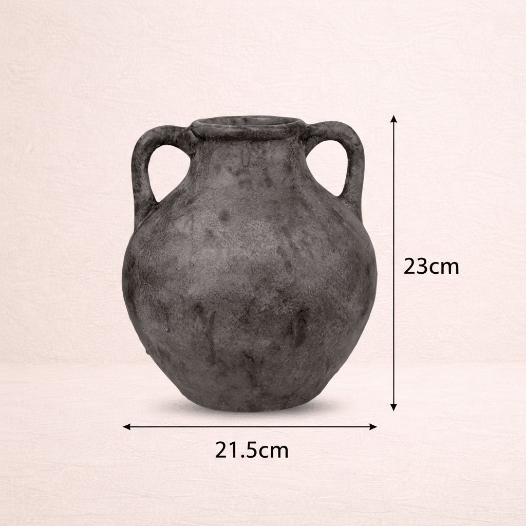 Fired Charcoal Planter