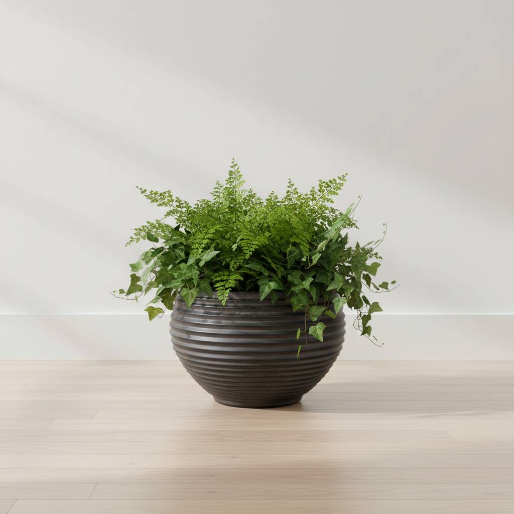 Metalic Circular Planter