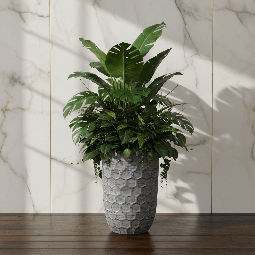 Hexa Tall Planter
